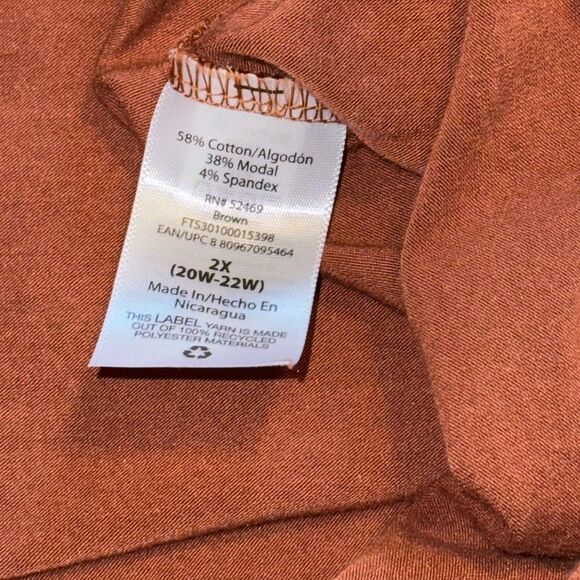 TERRA & SKY Long‎ sleeve top- size 2XL - Picture 4 of 6